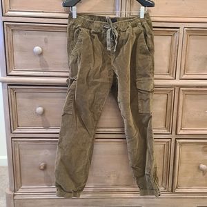 Sanctuary green ish cargo style corduroy pant women's L